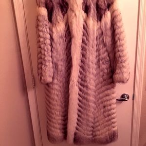 Fox fur coat